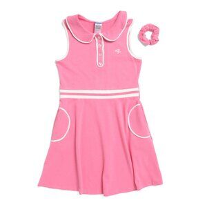 DRAPER JAMES Pink Girls Novelty Dress With Matching Scrunchie